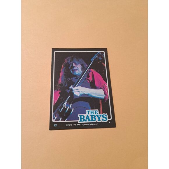 The Babys Other - Vintage 1979 The Babys Trading Card #12 London Rock Band Collectible